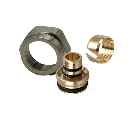 Резьбовое соединение для многослойной трубы SR Rubinetterie D11,5/12-16x3/4”E, мат. никель E483-2000NSF0 1
