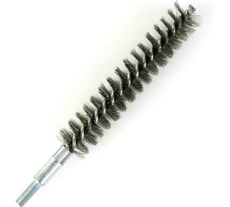 Щетка ерш трубный EuroBrush Д20, ворс гофр сталь 0,20, посадка М6 резьба (14-215) кордщетка ершик, очистка технологических отверстий, котлов, чистка теплообменников прочистка дымоходов, труб EB-T812220