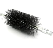 Щетка ерш трубный EuroBrush Д55 двойная спираль с кольцом, ворс сталь 0,30, посадка М12 резьба (14-355) кордщетка ершик, очистка технологических отверстий, котлов, чистка теплообменников прочистка дымоходов, труб EB-TD55ST