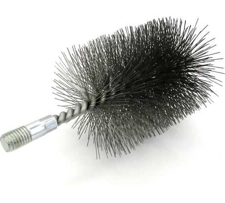 Щетка ерш трубный EuroBrush Д75, ворс сталь 0,40, посадка М12 резьба (14-575) кордщетка ершик, очистка технологических отверстий, котлов, чистка теплообменников прочистка дымоходов, труб EB-T75ST