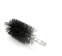 Щетка ерш трубный EuroBrush Д65 двойная спираль с кольцом, ворс сталь 0,40, посадка М12 резьба (14-365) кордщетка ершик, очистка технологических отверстий, котлов, чистка теплообменников прочистка дымоходов, труб EB-TD65ST