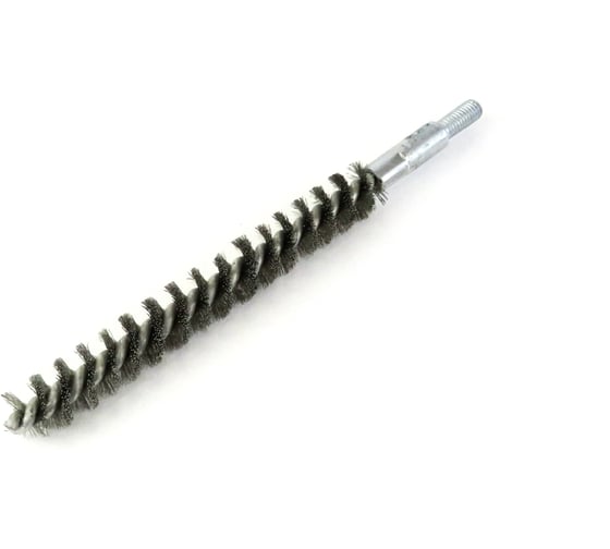 Щетка ерш трубный EuroBrush Д12, ворс гофр нерж сталь 0,15, посадка М6 резьба (14-227) кордщетка ершик, очистка технологических отверстий, котлов, чистка теплообменников прочистка дымоходов, труб EB-T815312
