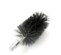 Щетка ерш трубный EuroBrush Д60 двойная спираль с кольцом, ворс сталь 0,40, посадка М12 резьба (14-360) кордщетка ершик, очистка технологических отверстий, котлов, чистка теплообменников прочистка дымоходов, труб EB-TD60ST