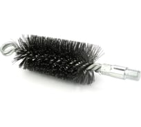 Щетка ерш трубный EuroBrush Д45 двойная спираль с кольцом, ворс сталь 0,30, посадка М12 резьба (14-345) кордщетка ершик, очистка технологических отверстий, котлов, чистка теплообменников прочистка дымоходов, труб EB-TD45ST