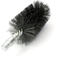 Щетка ерш трубный EuroBrush Д58 двойная спираль с кольцом, ворс сталь 0,30, посадка М12 резьба (14-358) кордщетка ершик, очистка технологических отверстий, котлов, чистка теплообменников прочистка дымоходов, труб EB-TD58ST