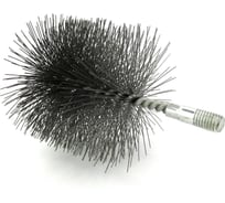 Щетка ерш трубный EuroBrush Д100, ворс сталь 0,50, посадка М12 резьба (14-600) кордщетка ершик, очистка технологических отверстий, котлов, чистка теплообменников прочистка дымоходов, труб EB-T100ST