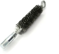 Щетка ерш трубный EuroBrush Д25 с кольцом, ворс сталь 0,25, посадка М12 резьба (14-325) кордщетка ершик, очистка технологических отверстий, котлов, чистка теплообменников прочистка дымоходов, труб EB-TD25ST