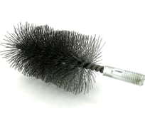 Щетка ерш трубный EuroBrush Д60, ворс сталь 0,40, посадка М12 резьба (14-560) кордщетка ершик, очистка технологических отверстий, котлов, чистка теплообменников прочистка дымоходов, труб EB-T60ST
