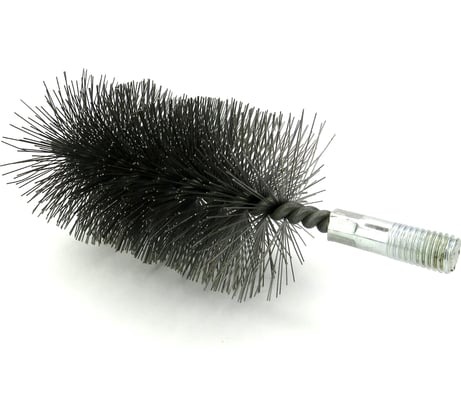 Щетка ерш трубный EuroBrush Д60, ворс сталь 0,40, посадка М12 резьба (14-560) кордщетка ершик, очистка технологических отверстий, котлов, чистка теплообменников прочистка дымоходов, труб EB-T60ST