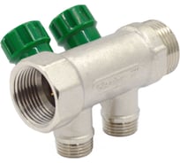 Коллекторы с регулирующими вентилями Okseler 1x1/2 2 выхода oks00378