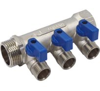 Коллекторы с шаровыми клапанами Okseler 1x1/2НР, 3 выхода oks00405