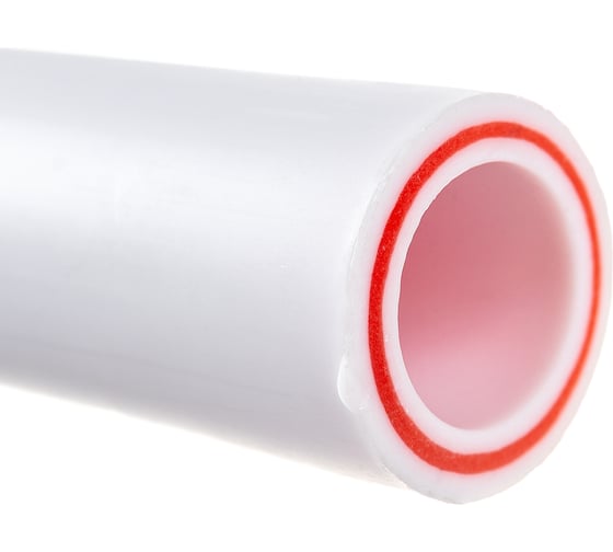Труба Gigant PP-R белая, армированная стекловолокном SDR 6 (PN25) 25x4.2 мм, 2 м GSG-8