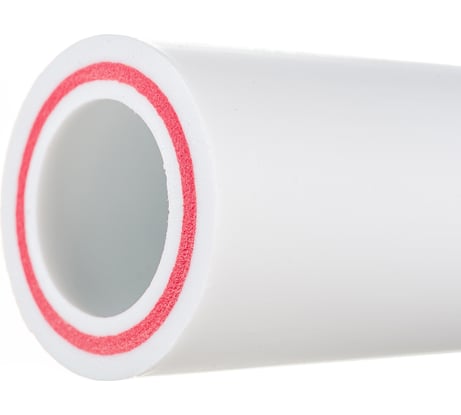 Труба Gigant PP-R белая, армированная стекловолокном SDR 6 (PN25) 40x6.7 мм, 2 м GSG-10