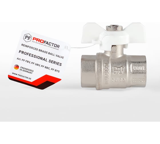 Шаровой кран PROFACTOR PF STANDARD в/в бабочка 1/2 дюйма PF FBV 300