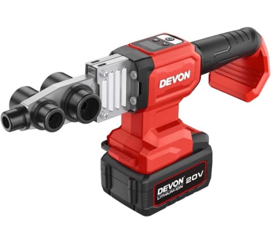 Аккумуляторный аппарат для сварки пластиковых труб DEVON без аккумулятора и з/у 5952-LI-20 1