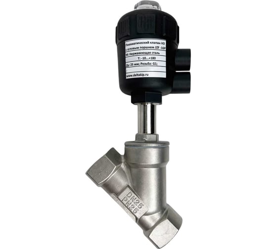 Клапан с электроприводом JZF-16P (Ду25мм, 10...+180 С, PTFE, нерж.сталь) DELTAKIP DK-H0000364 1