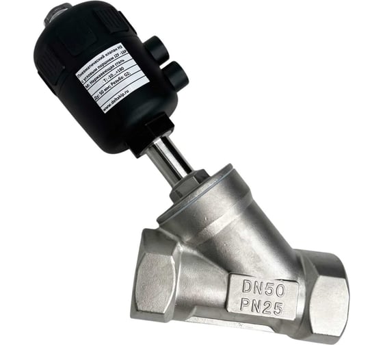 Клапан с электроприводом DELTAKIP JZF-16P (Ду50мм, 10...+180 С, PTFE, нерж.сталь) DK-H0000367 1