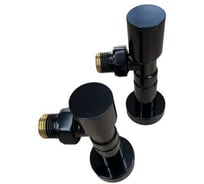 Комплект угловой VIVALDO 1/2 с удлинителями и чашками черный ARVSRE-BL