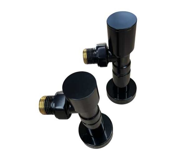 Комплект угловой VIVALDO 1/2 с удлинителями и чашками черный ARVSRE-BL 1