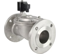 Клапан электромагнитный VSF-601E-PU-NC Ду80 Ру10, нержавеющая сталь 304, EPDM, фланцевый, пилотный, 220В DAR DN.ru D130-05960