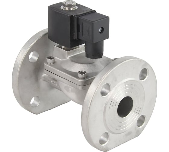 Клапан электромагнитный VSF-601E-PU-NC Ду40 Ру10, нержавеющая сталь 304, EPDM, фланцевый, пилотный, 24В DAR DN.ru D130-05978 1