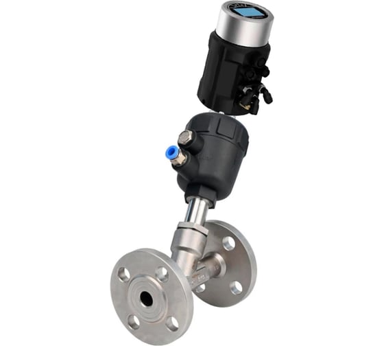 Клапан отсечной пневматический DN.ru 316P-PVF Ду32 Ру16, ЭИП IEVP-1600 (ход 5-25мм) D110-00446 1