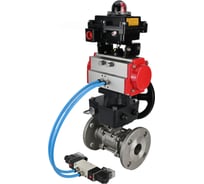 Кран DN.ru КШФПТ-ISO.316.180 Ду100 Ру16 WDVF, пневмопривод, пневмораспр., БКВ, дублёр D160-68619