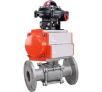 Кран шаровой 316-316-FP-F-ISO-H Ду65 Ру40, пневмопривод, БКВ DN.ru D160-66128