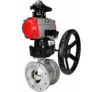 Кран шаровой 316-316-PTFE-F-ISO-R Ду250 Ру16, пн.привод, пн.распр., БКВ, редуктор DN.ru D160-60815