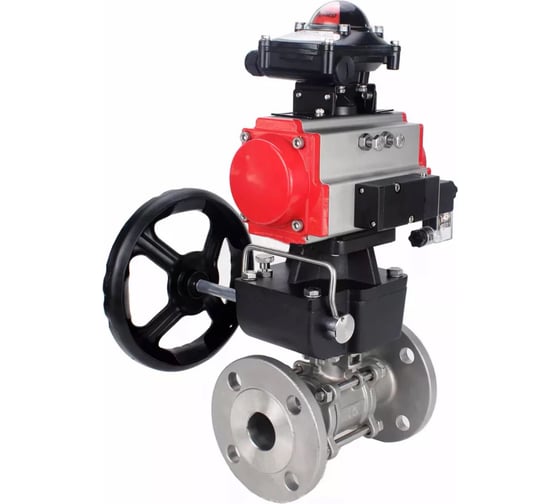 Кран шаровой 316-316-FP-F-ISO-H Ду80 Ру40, пневмопривод, пневмораспр., БКВ, дублёр DN.ru D160-65760 1