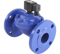 Клапан электромагнитный DN.ru VSF-602V-PU-NC Ду50 Ру10, чугун, Viton, фланцевый, пилотный, 24В DAR D130-06023