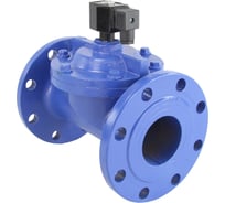 Клапан электромагнитный DN.ru VSF-602E-PU-NC Ду80 Ру10, чугун, EPDM, фланцевый, пилотный, 24В DAR D130-06015