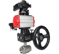 Кран шаровой DN.ru КШМП.316.230-ISO Ду100 Ру40, пневмопривод DA-083, пневмораспределитель 220VAC, БКВ LSB-210, дублёр HDM-2 D160-70113