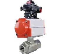 Кран шаровой DN.ru КШМП.316.230-ISO Ду100 Ру40, пневмопривод SA-130, БКВ LSB-510 D160-70598