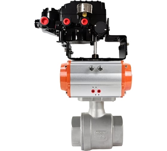 Кран шаровой DN.ru КШМП.316.230-ISO Ду50 Ру63, пневмопривод DA-065, позиционер EPRP1-NU-0-08 D160-70386 1