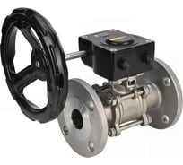 Кран шаровой DN.ru КШФПТ-ISO.316.180 Ду100 Ру16 3-составной WDVF, редуктор D160-68514