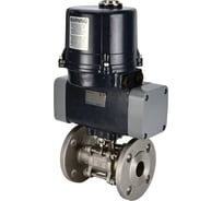 Кран шаровой DN.ru КШФПТ.304.180 Ду100 Ру16, электропривод ЭПВП-030 220В D160-63010