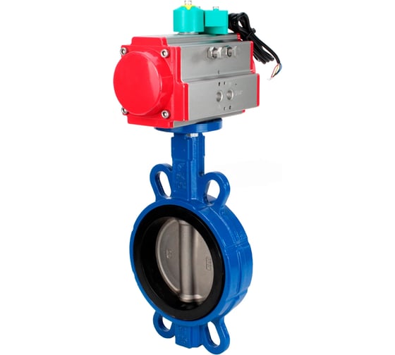 Затвор дисковый WCB-316L-EPDM Ду80 Ру16, пневмопривод DA-083, магнитный переключатель МППП-200 DN.ru D050-85050 1
