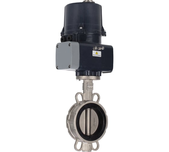 Затвор дисковый 316L-316L-EPDM Ду100 Ру16 с электроприводом ЭПВП-014 220В с пружинным возвратом DN.ru D050-85350 1