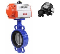 Затвор дисковый 316L-316L-NBR Ду150 Ру16, пневмопривод DA-130 и электропневматическим поворотным позиционером EPRP1-NU-Fb-08 DN.ru D050-85435