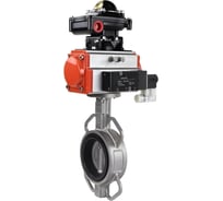 Затвор дисковый 316L-316L-NBR Ду150 Ру16, пневмопривод DA-130, пневмораспределитель 220VAC, БКВ LSB-210 DN.ru D050-85384