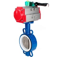 Затвор дисковый DN.ru WCB-316L-PTFE Ду100 Ру16, пневмопривод DA-105, магнитный переключатель МППП-200 D050-85141