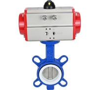 Затвор дисковый DN.ru WCB-316L-PTFE Ду100 Ру16, пневмопривод DA-105 D050-85286