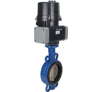 Затвор дисковый WCB-316L-EPDM Ду100 Ру16 с электроприводом ЭПВП-014 220В с пружинным возвратом DN.ru D050-85357