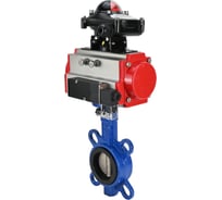 Затвор дисковый WCB-316L-NBR Ду125 Ру16, пневмопривод DA-105, пневмораспределитель 220VAC, БКВ LSB-210 DN.ru D050-85682