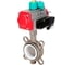 Затвор дисковый 316L-316L-PTFE Ду50 Ру16, пневмопривод DA-083, пневмораспределитель 220VAC, магнитный переключатель МППП-200 DN.ru D050-84958 1