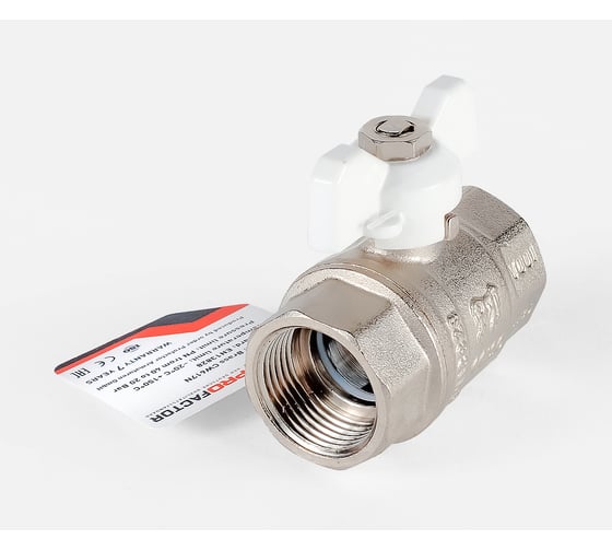 Шаровой кран PROFACTOR PF STANDARD в/в бабочка 3/4 дюйма PF FBV 301