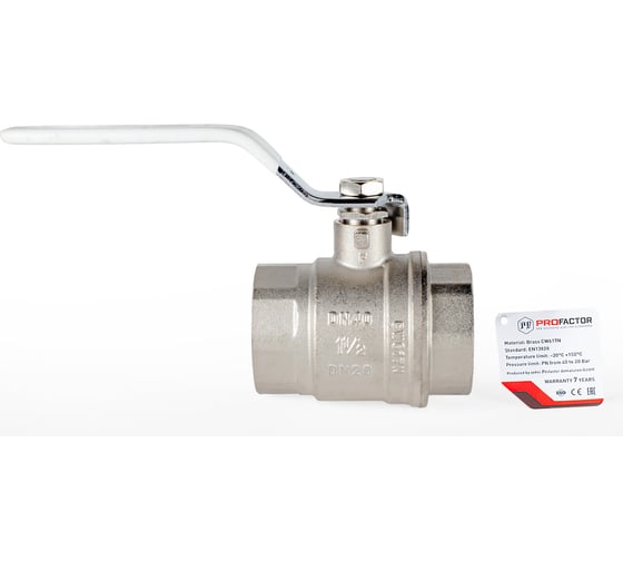 Шаровой кран PROFACTOR PF STANDARD ручка рычаг в/в 1 1/2 PF FBV 313