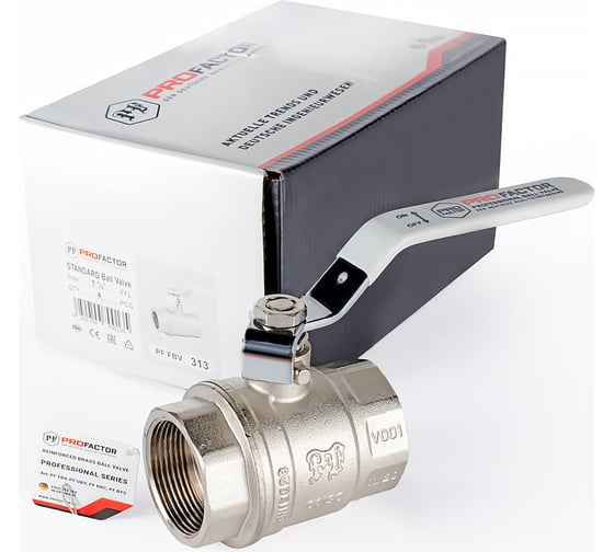 Шаровой кран PROFACTOR PF STANDARD ручка рычаг в/в 1 1/2 PF FBV 313