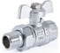 Шаровой кран PROFACTOR PF STANDARD с полусгоном, хром, в/н ручка бабочка, 1/2 дюйма PF UBV 324CW 1